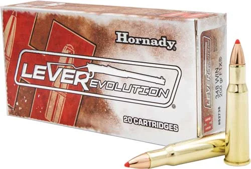 HORNADY LEVEREVOLUTION 348 WIN - 200GR FTX 20RD 10BX/CS