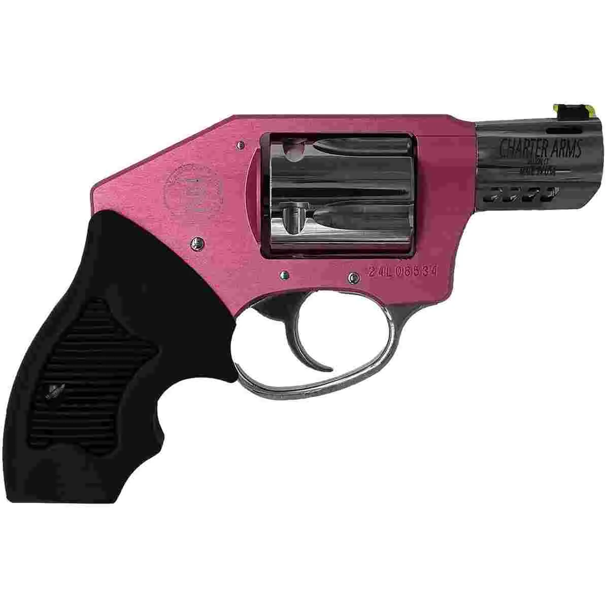 Charter Arms Off Duty Coyote Handgun .380 ACP 5rd Capacity Pink Frame with 2" Stainless Ported Barrel
