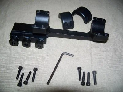 DNZ Freedom Reaper 1-Piece Forward Ring Picatinny Rail Mount - 1" Black